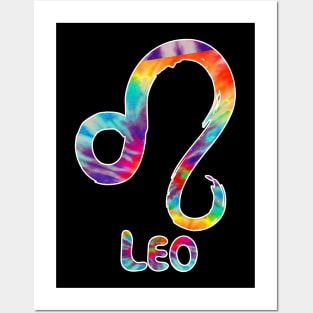 Leo tie dye Posters and Art